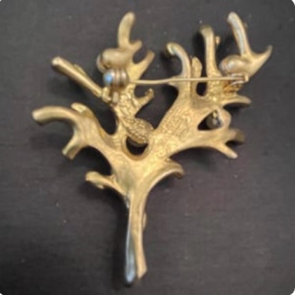 Sarah Coventry Lot of Brooch, Necklace w/Locket & Stunning Tree Brooch w/Pearls - Picture 10 of 10